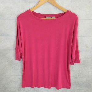 📦 3/$10 Bundle and Save! Chico’s – Casual pink dolman sleeve top – 1